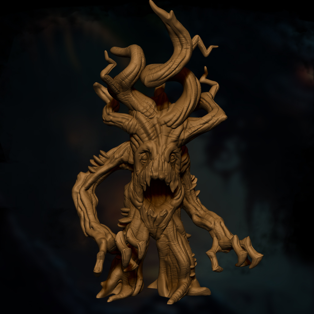 Weeping Treant | Acid Sap Tree Guardian | Shadow Forest Warden | DnD 5e STL Miniature | 32mm Resin